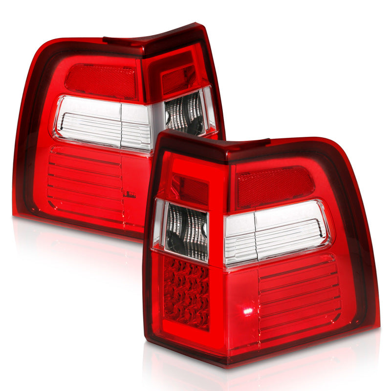 ANZO 07-17 For Expedition LED Taillights w/ Light Bar Chrome - 311410-C-Dub Tech