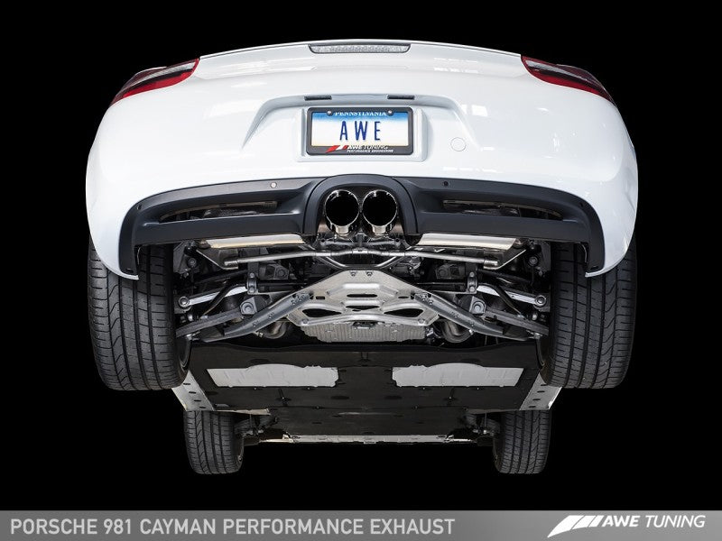 AWE Tuning Porsche 981 Performance Exhaust System - w/Diamond Black - 3010-33024-C-Dub Tech