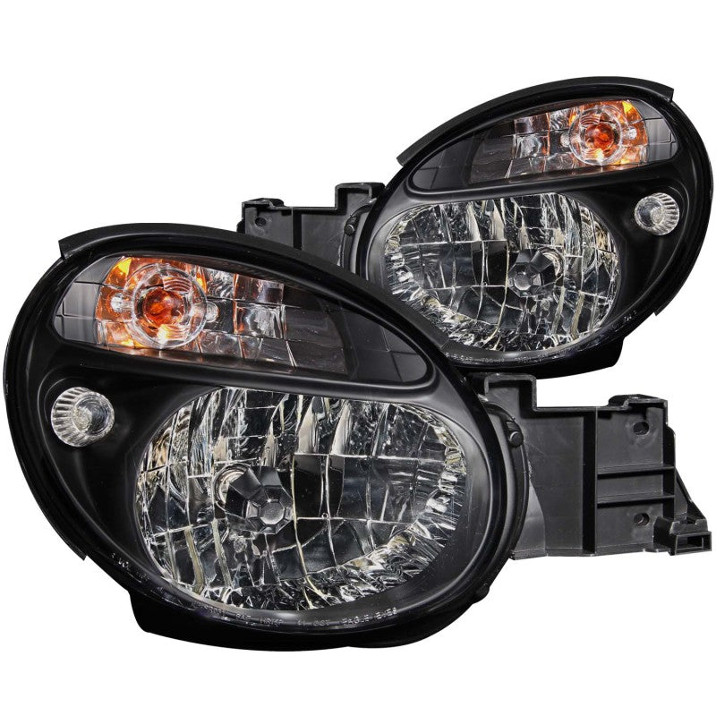 ANZO 2002-2003 Subaru Impreza Crystal Headlights Black - 121121-C-Dub Tech