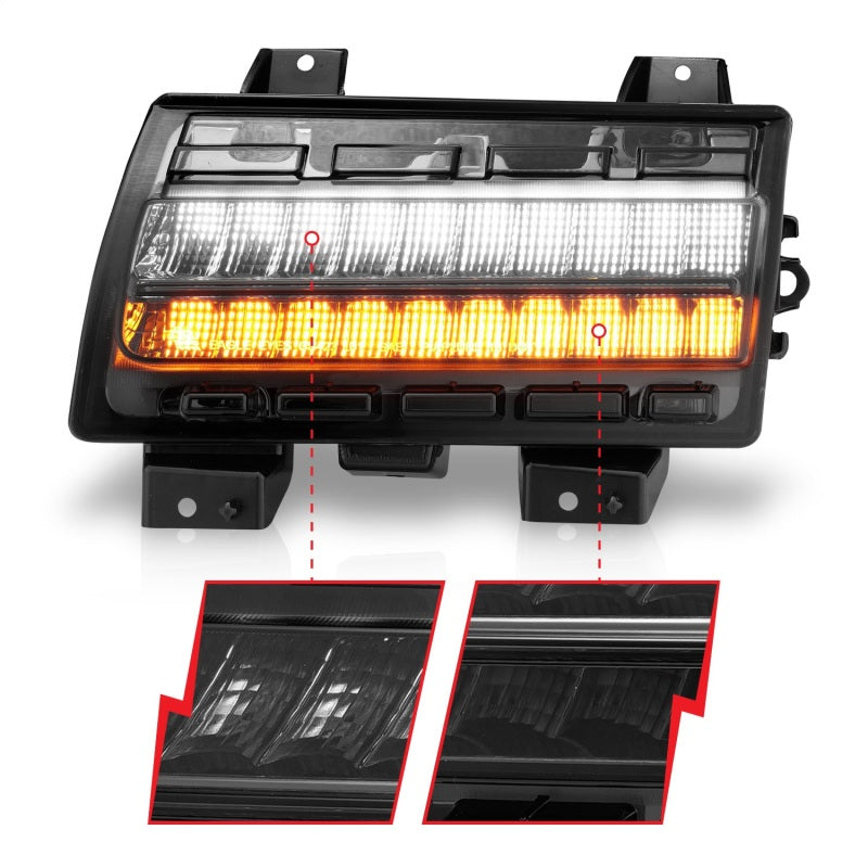 ANZO Wrangler 18-21/Gladiator 20+ LED Side Marker Lights Smoke w - 511088-C-Dub Tech