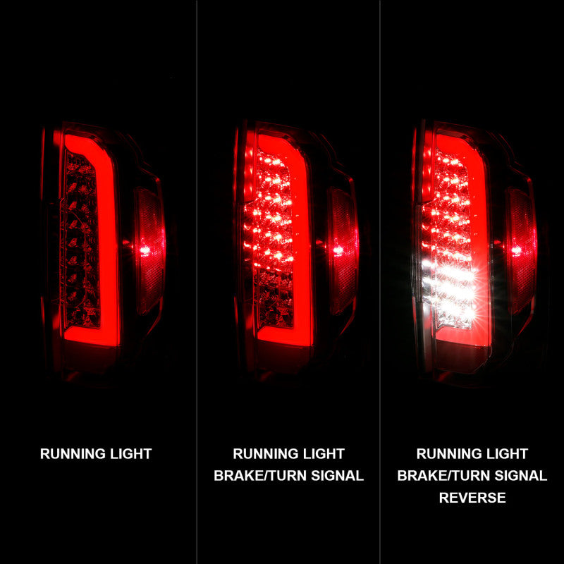 ANZO 15-21 Chevy Colorado LED Taillights w/ Light Bar Chrome - 311407-C-Dub Tech