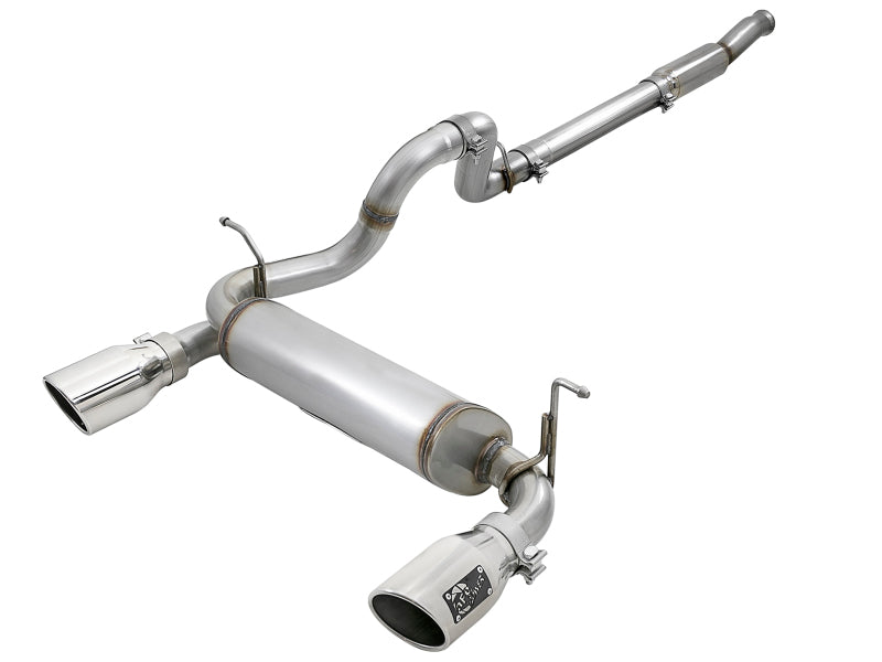aFe Rebel Series 409 Stainless Steel Cat-Back Exhaust 18-21 Jeep - 49-48096-P-C-Dub Tech
