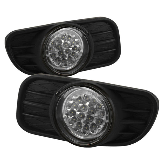 Spyder Jeep Grand Cherokee 99-04 LED Fog Lights w/Switch Clear - 5015693
