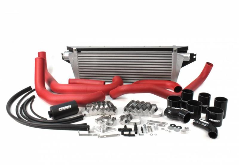 Perrin 08+ WRX FMIC Red Boost Tubes w/ Black Silicone - PSP-ITR-436-2RD/BK