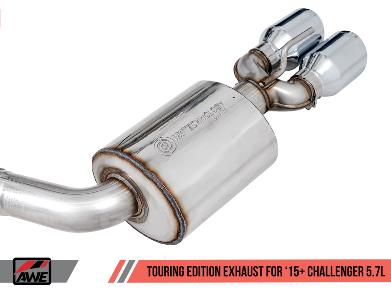 AWE Tuning 2017+ Challenger 5.7L Touring Edition Exhaust - Non-Resonated - 3020-42076-C-Dub Tech