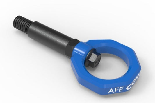 aFe Control Front Tow Hook Blue BMW F-Chassis 2/3/4/M - 450-502001-L-C-Dub Tech