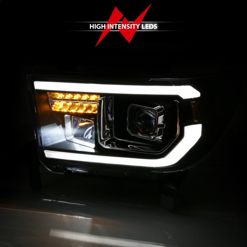 ANZO 2007-2014 Toyota Tundra Projector Light Bar H.L Black Amber(Led - 111447-C-Dub Tech