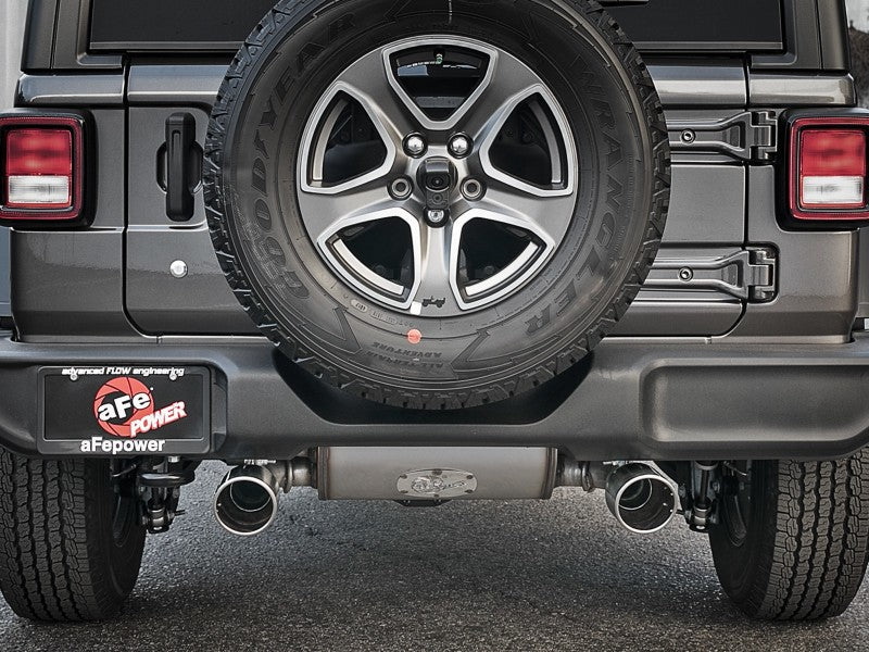 aFe Rebel Series 409 Stainless Steel Cat-Back Exhaust 18-21 Jeep - 49-48096-P-C-Dub Tech