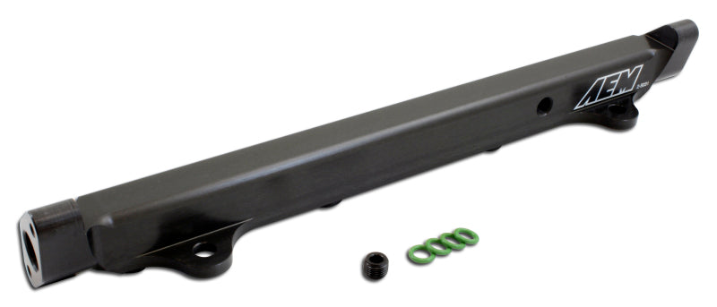 AEM 03-06 Evo 8 & 9 Black Fuel Rail - 25-131BK-C-Dub Tech