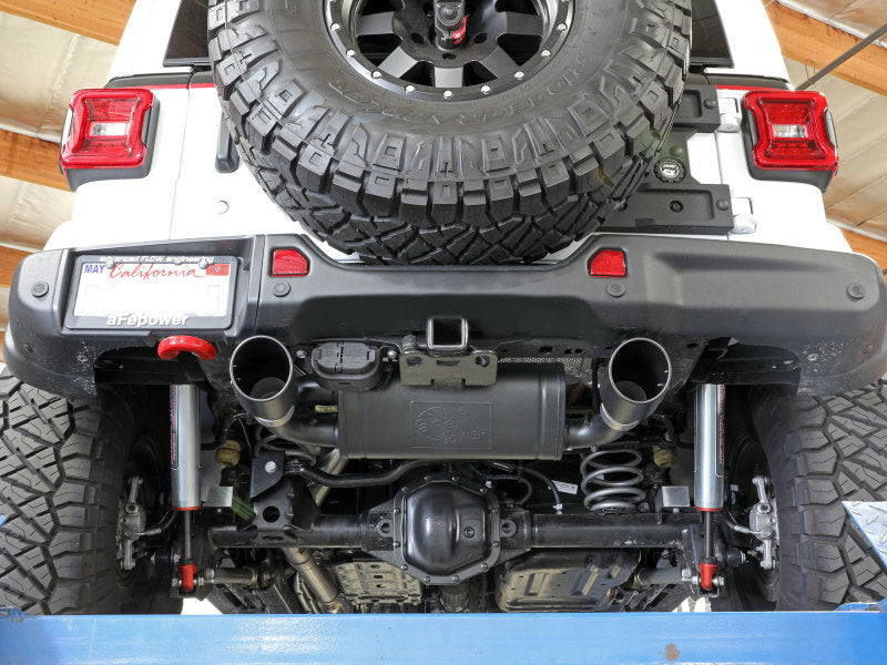 aFe Rebel Series 409 Stainless Steel Cat-Back Exhaust 18-21 Jeep - 49-48096-B-C-Dub Tech