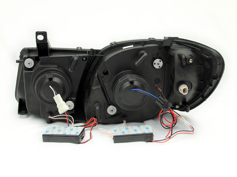 ANZO 1998-2007 Lexus Lx470 Projector Headlights w/ Halo Black (CCFL) - 111170-C-Dub Tech