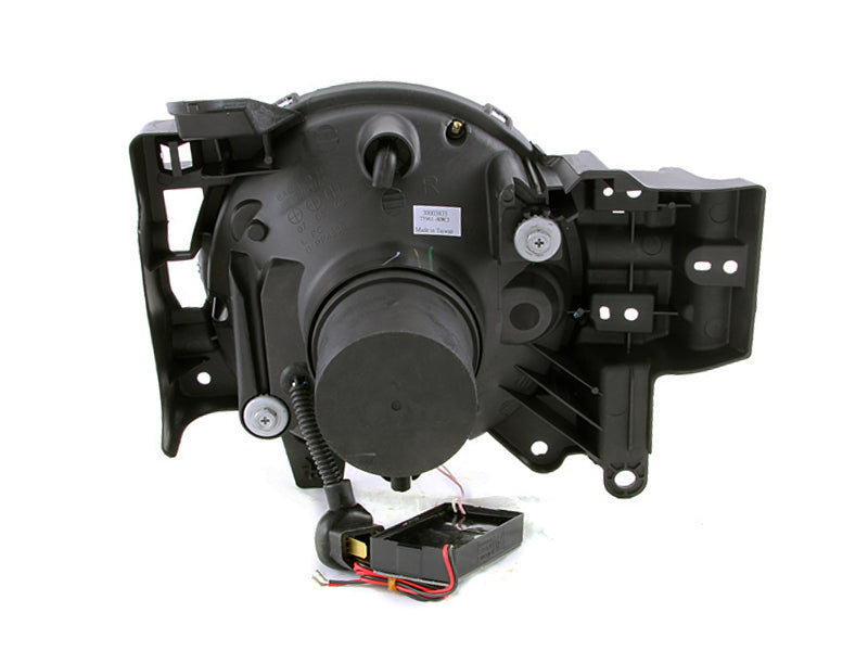 ANZO 2007-2013 Toyota Fj Cruiser Projector Headlights w/ Halo Black - 111116-C-Dub Tech