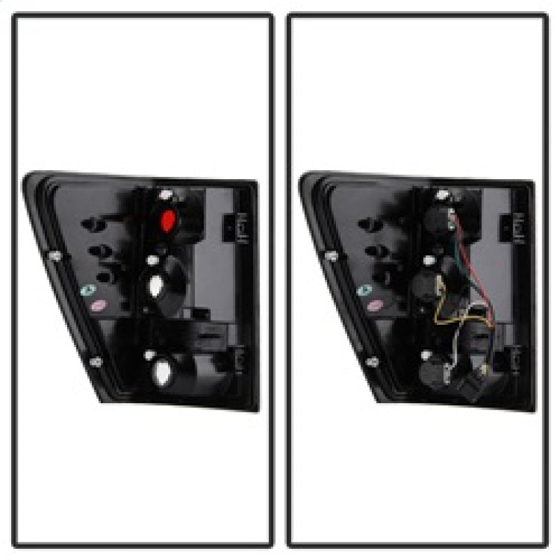 Spyder Jeep Grand Cherokee 05-06 Euro Style Tail Lights Black - 5005502