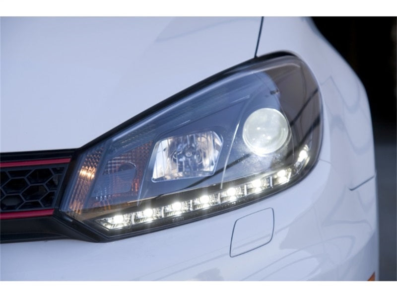Spyder Volkswagen Golf/GTI 10-13 Projector Headlights Halogen Model- DRL Blk - 5012111