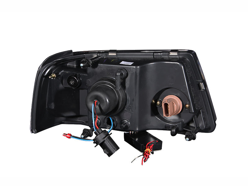 ANZO 2001-2011 Ford Ranger Projector Headlights w/ Halo Black (CCFL) - 111152-C-Dub Tech