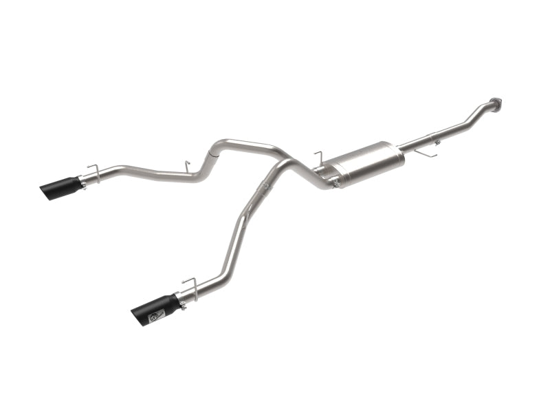 aFe Vulcan Series 3in 304SS Cat-Back w/ Black Tips 15-20 - 49-33130-B-C-Dub Tech