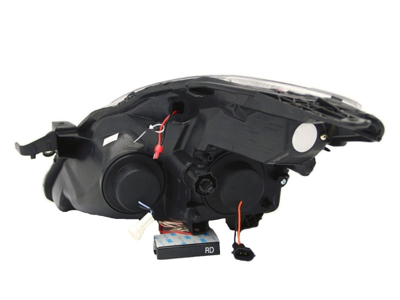 ANZO 2008-2009 Nissan Altima (2 Door ONLY) Projector Headlights w/ - 121395-C-Dub Tech
