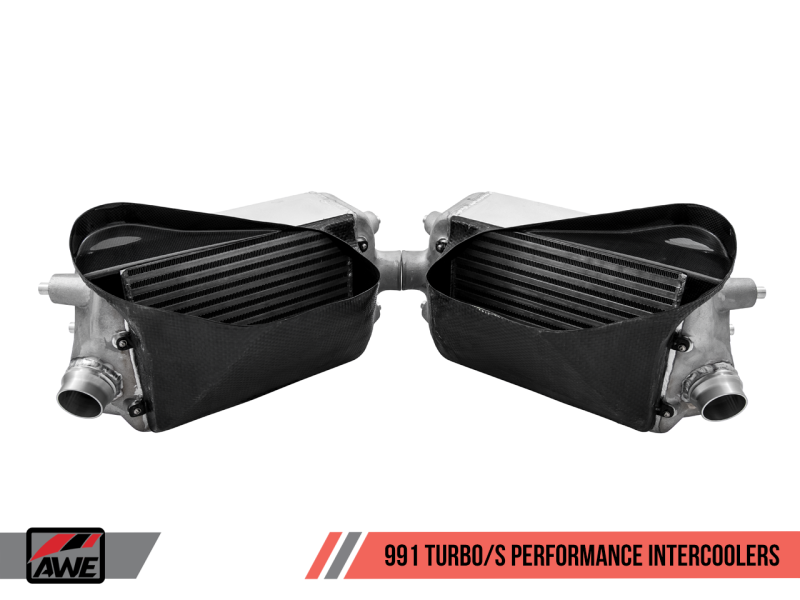 AWE Tuning Porsche 991 (991.2) Turbo/Turbo S Performance Intercooler Kit - 4510-11050-C-Dub Tech