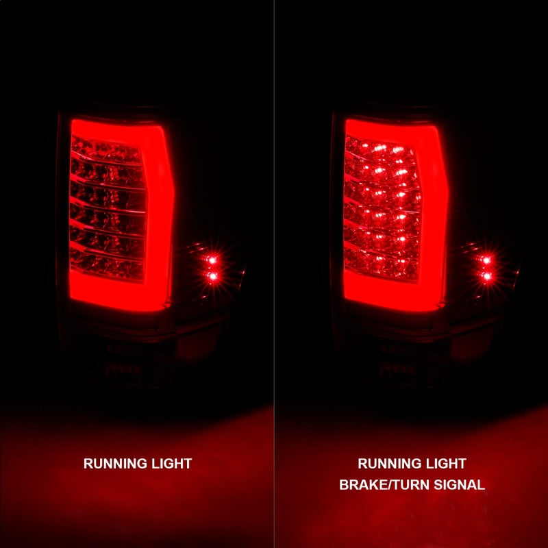 Anzo 04-15 Nissan Titan Full LED Tailights Chrome Housing Red/Clear - 311422-C-Dub Tech