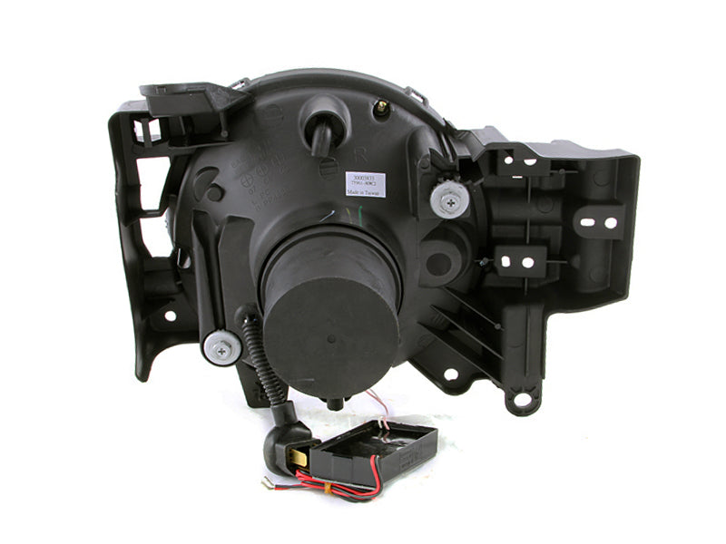 ANZO 2007-2013 Toyota Fj Cruiser Projector Headlights w/ Halo Black - 111116-C-Dub Tech