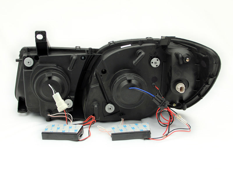 ANZO 1998-2007 Lexus Lx470 Projector Headlights w/ Halo Black (CCFL) - 111170-C-Dub Tech