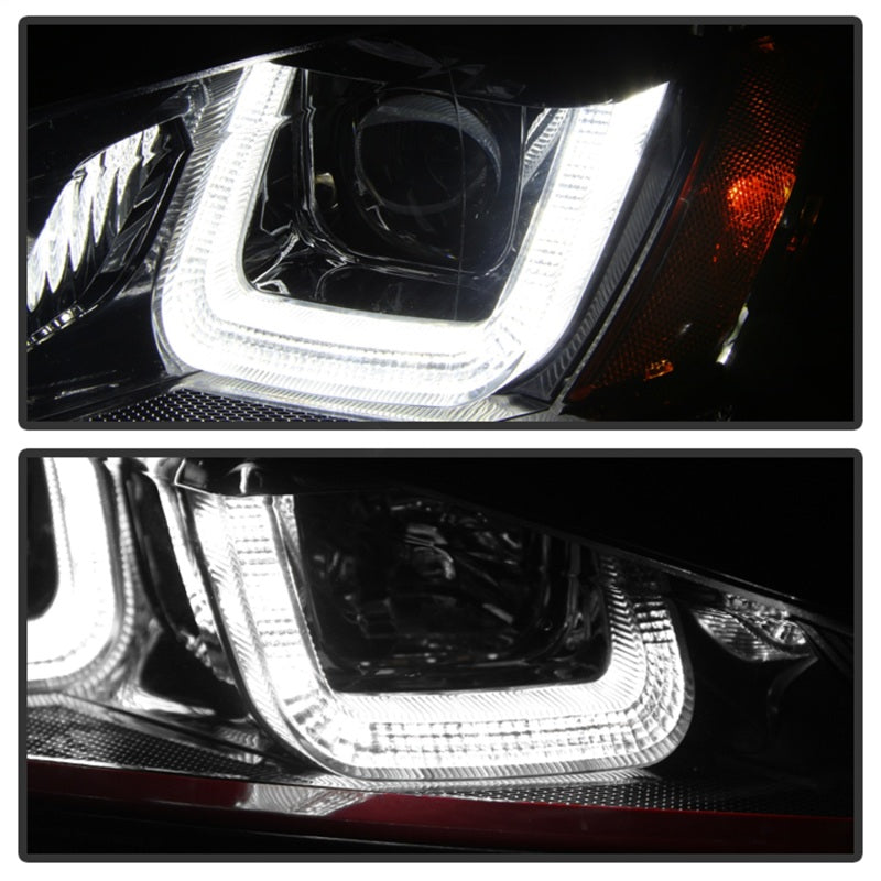 Spyder Volkswagen Golf VII 14-16 Projector Headlights DRL LED Red - 5080592