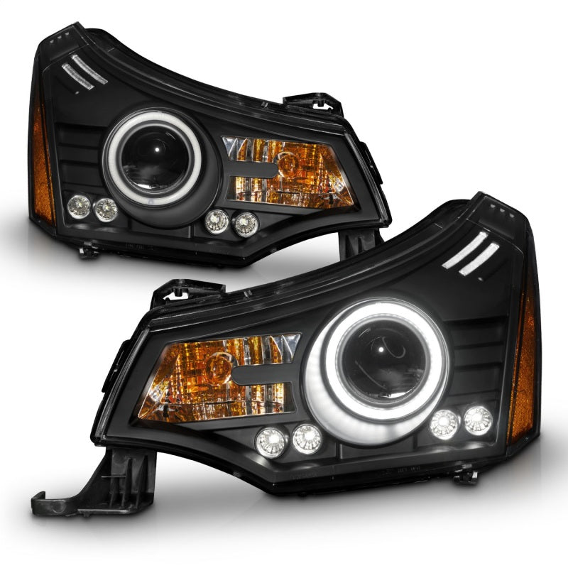 ANZO 2008-2011 Ford Focus Projector Headlights Black - 121272-C-Dub Tech