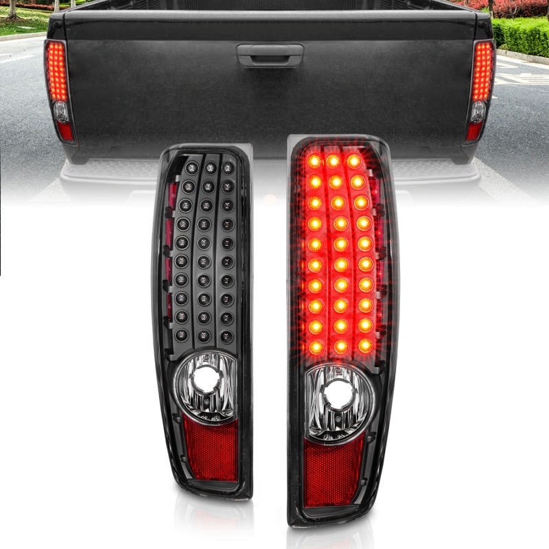 Anzo 04-10 Chevy Colorado LED Tailights G2 - Black - 311385-C-Dub Tech