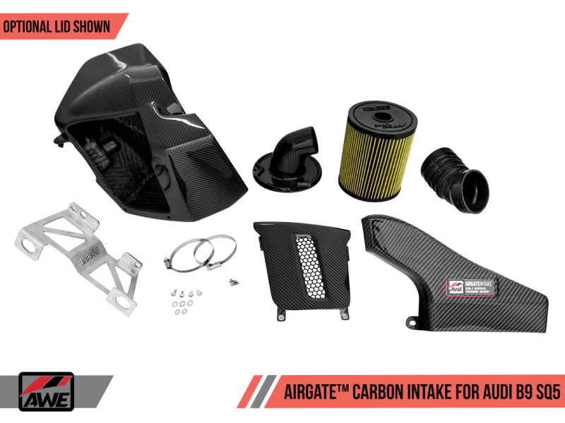 AWE Tuning Audi B9 SQ5 3.0T AirGate Carbon Fiber Intake - 2660-15060-C-Dub Tech
