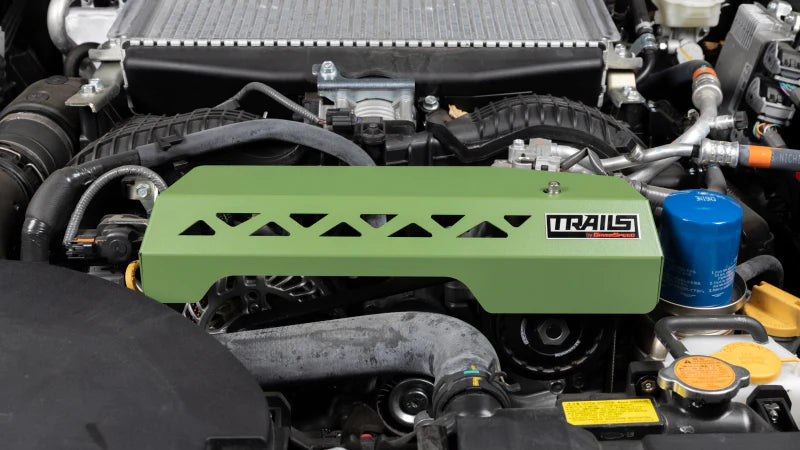 GrimmSpeed 2020+ Subaru Outback XT TRAILS Pulley Cover - Green - TBG114019.3