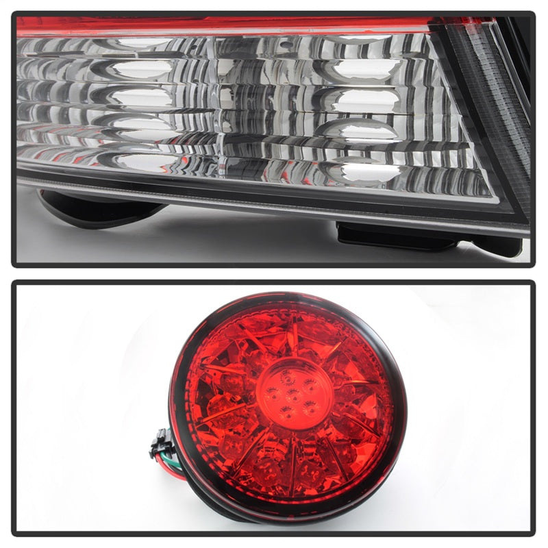 Spyder 01-03 Lexus IS300 LED Tail Lights - Red Clear - 5085061
