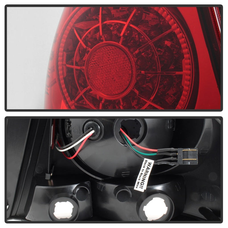 Spyder 01-03 Lexus IS300 LED Tail Lights - Red Clear - 5085061