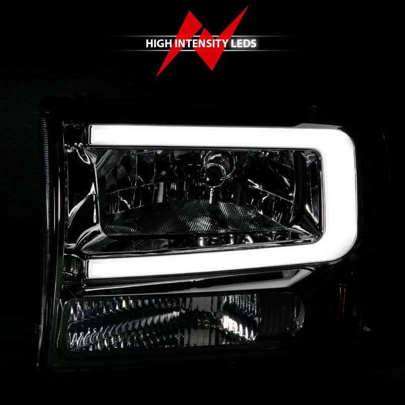 ANZO 99-04 Ford F250/F350/F450/Excursion (excl. 99) Crystal Headlights - w/ - 111550-C-Dub Tech