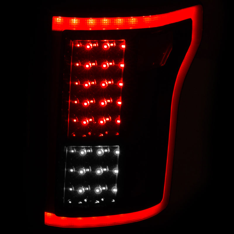 ANZO 2015-2016 Ford F-150 LED Taillights Black - 311261-C-Dub Tech
