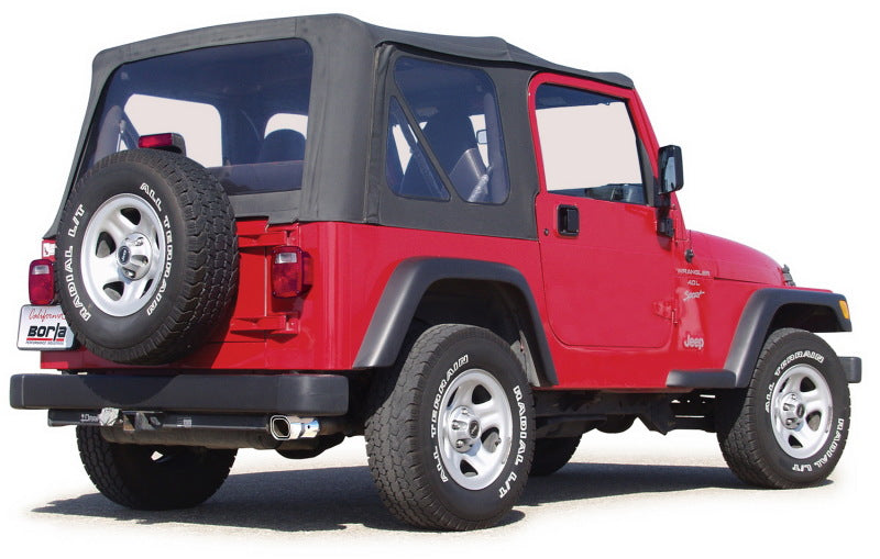 Borla 00-06 Jeep Wrangler Sport/SE/X/Rubicon Sahara 2.5L/4cyl 4.0L/6cyl SS Catback - 14924-C-Dub Tech