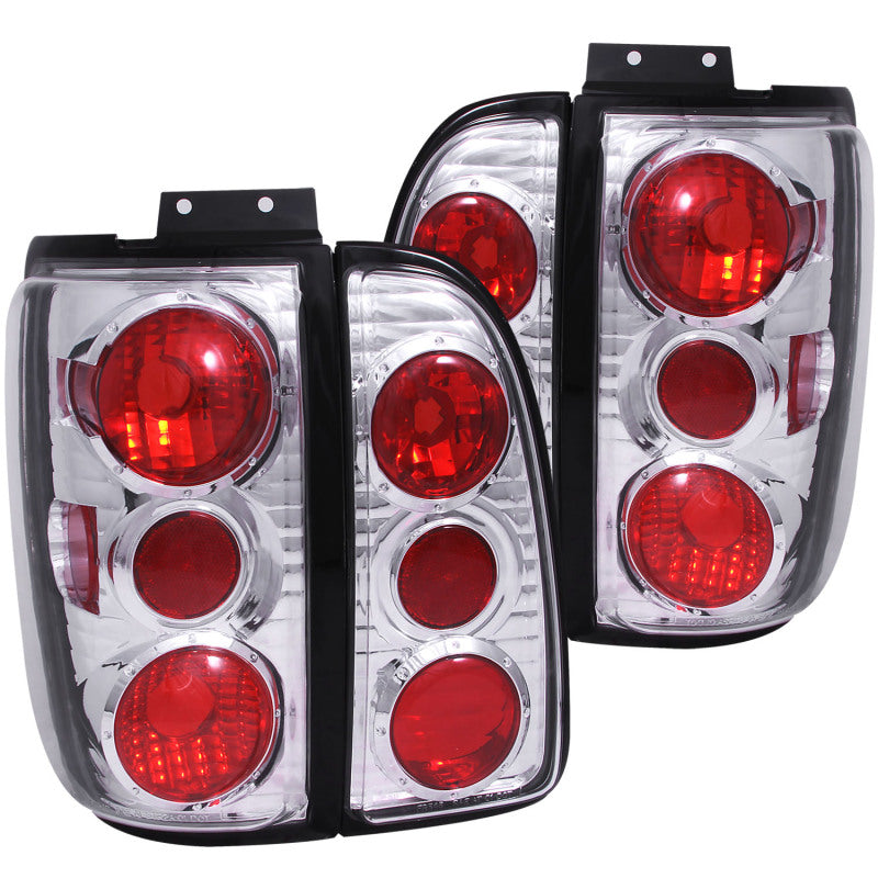 ANZO 1998-2002 Lincoln Navigator Taillights Chrome - 211109-C-Dub Tech