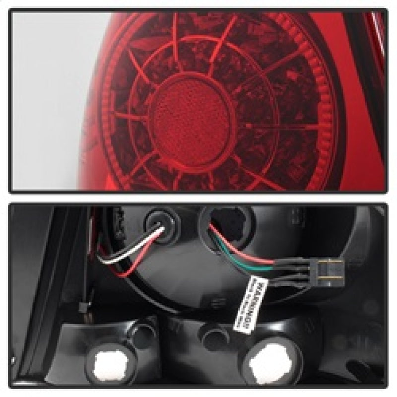 Spyder 01-03 Lexus IS300 LED Tail Lights - Red Clear - 5085061