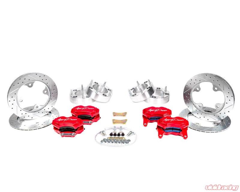 Agency Power Big Brake Kit Front and Rear Red Polaris - AP-RZR-460-RD-C-Dub Tech