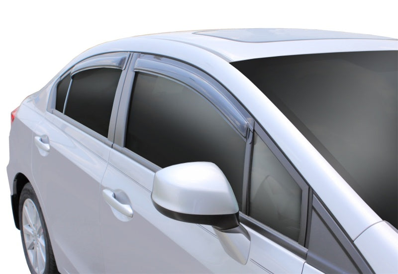 AVS 12-15 Honda Civic Ventvisor Outside Mount Window Deflectors 4pc - 94462-C-Dub Tech