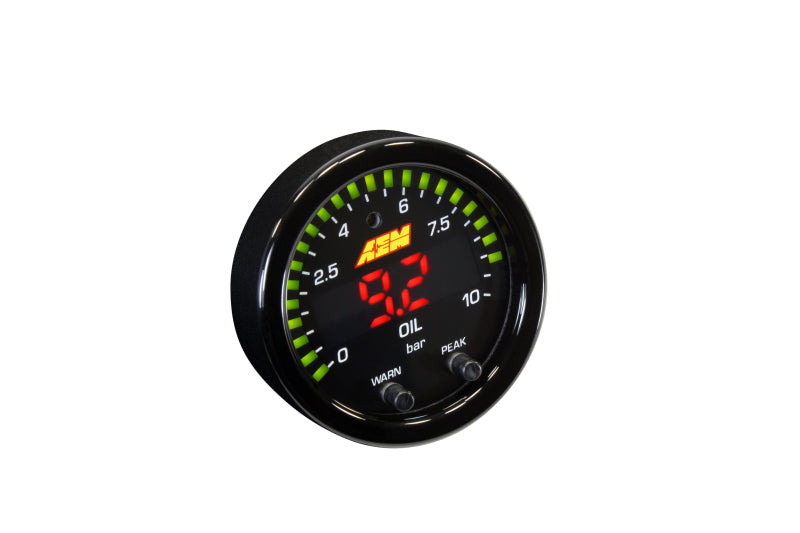 AEM X-Series 0-150 Oil Pressure Gauge Kit - 30-0307-C-Dub Tech