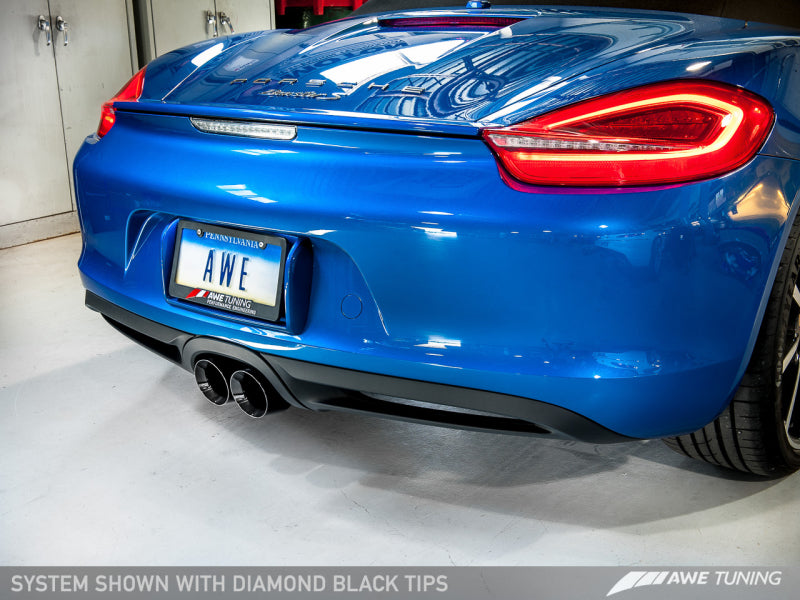 AWE Tuning Porsche 981 Performance Exhaust System - w/Diamond Black - 3010-33024-C-Dub Tech