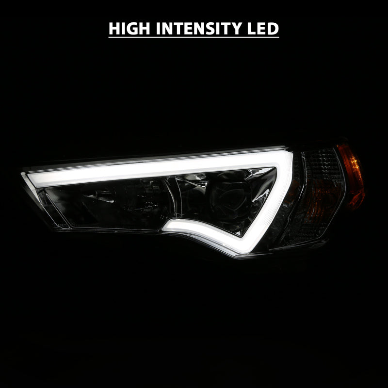 ANZO 14-18 Toyota 4 Runner Plank Style Projector Headlights Chrome - 111417-C-Dub Tech