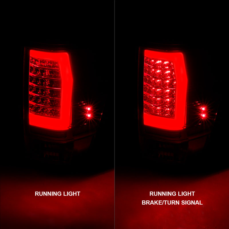 Anzo 04-15 Nissan Titan Full LED Tailights Chrome Housing Red/Clear - 311422-C-Dub Tech