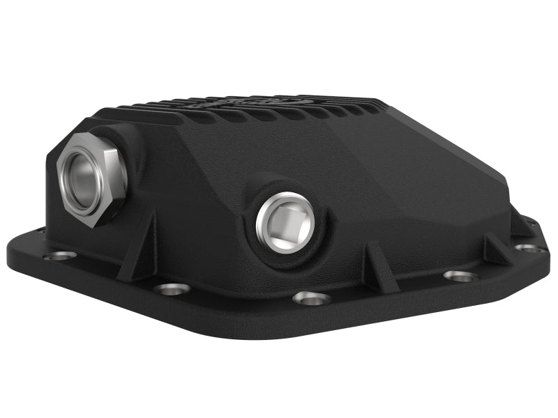 aFe Street Series Rear Differential Cover Black w/Machined Fins 20+ - 46-71190B-C-Dub Tech