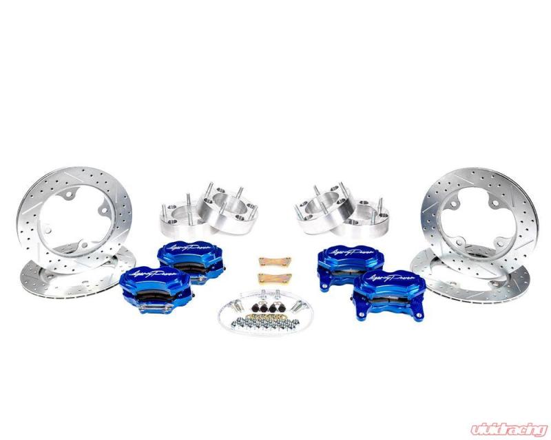 Agency Power Big Brake Kit Front and Rear Blue Ice - AP-RZR-460-BLU-C-Dub Tech