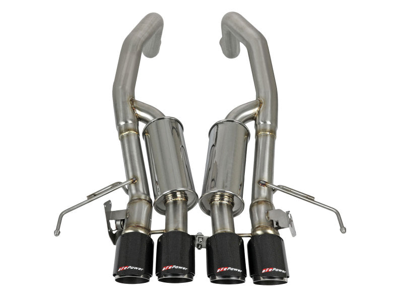 aFe MACHForce XP Axle Back 304SS Exhaust w/ Carbon Fiber - 49-34082-1C-C-Dub Tech