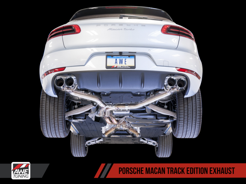 AWE Tuning Porsche Macan Track Edition Exhaust System - Chrome - 3020-42040-C-Dub Tech