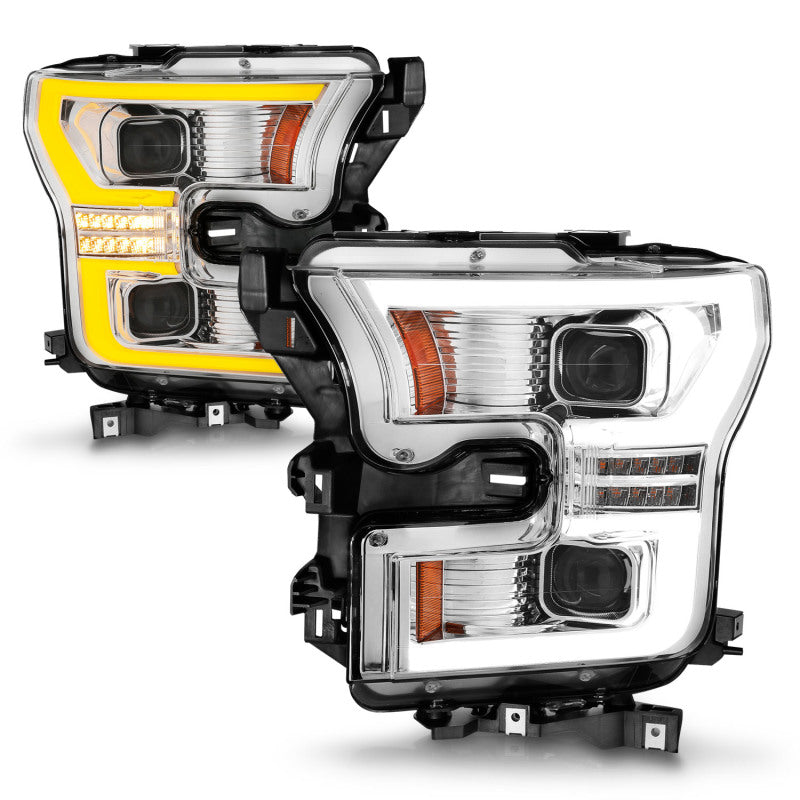ANZO 15-17 Ford F-150 LED Projector Headlights - w/ Light - 111548-C-Dub Tech
