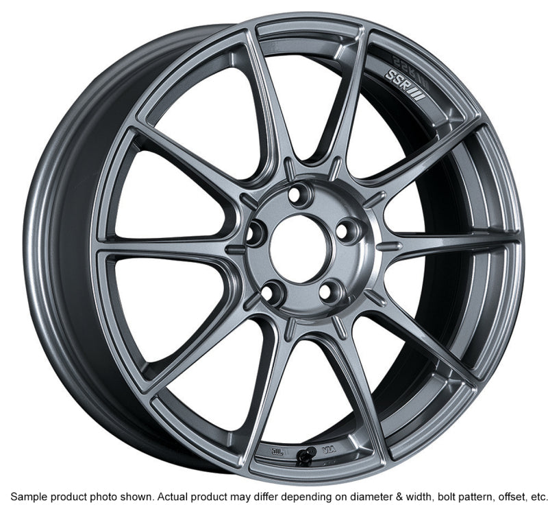 SSR GTX01 18x7.5 5x100 48mm Offset Dark Silver Wheel - XA18750+4805CDK