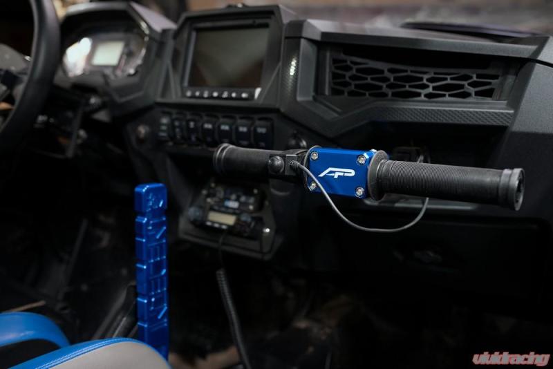 Agency Power Passenger Grab Bar with Lug Wrench Blue Polaris - AP-RZR-315-BLU-C-Dub Tech